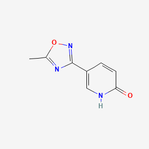 molecular formula C8H7N3O2 B11813861 5-(5-Methyl-1,2,4-oxadiazol-3-yl)pyridin-2(1H)-one CAS No. 1255099-11-6