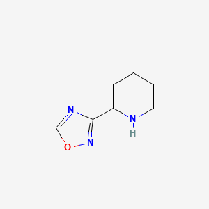 molecular formula C7H11N3O B11813864 3-(Piperidin-2-yl)-1,2,4-oxadiazole 