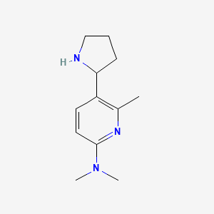 N,N,6-Trimethyl-5-(pyrrolidin-2-yl)pyridin-2-amine