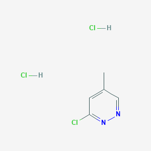 molecular formula C5H7Cl3N2 B11813899 3-Chloro-5-methylpyridazine dihydrochloride 