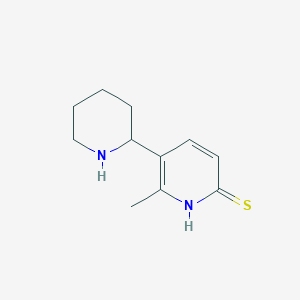 6-Methyl-5-(piperidin-2-yl)pyridine-2(1H)-thione