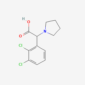 2-(2,3-Dichlorophenyl)-2-(pyrrolidin-1-yl)acetic acid