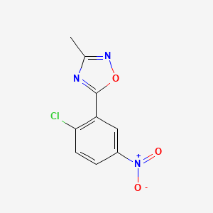 5-(2-Chloro-5-nitrophenyl)-3-methyl-1,2,4-oxadiazole