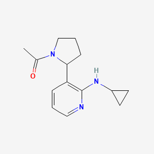 1-(2-(2-(Cyclopropylamino)pyridin-3-yl)pyrrolidin-1-yl)ethanone