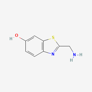 molecular formula C8H8N2OS B11813981 2-(Aminomethyl)benzo[d]thiazol-6-ol 