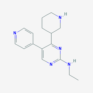 N-ethyl-4-(piperidin-3-yl)-5-(pyridin-4-yl)pyrimidin-2-amine