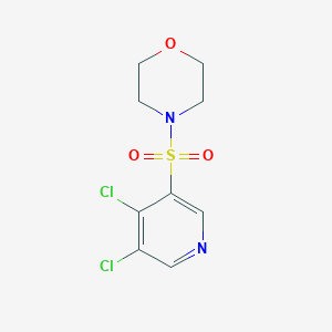 molecular formula C9H10Cl2N2O3S B11814016 4-((4,5-Dichloropyridin-3-yl)sulfonyl)morpholine 