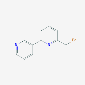 molecular formula C11H9BrN2 B11814041 6-(Bromomethyl)-2,3'-bipyridine 