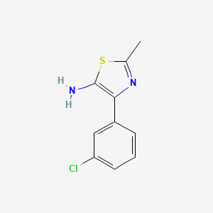 4-(3-Chlorophenyl)-2-methylthiazol-5-amine