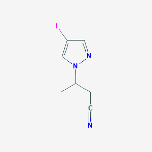 3-(4-Iodo-1H-pyrazol-1-yl)butanenitrile