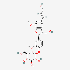 molecular formula C26H32O11 B1181418 Dehydrodiconiferyl alcohol 4-O-beta-D-glucopyranoside CAS No. 107870-88-2