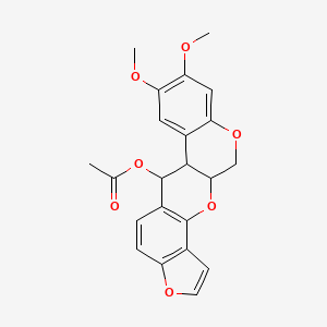 (16,17-Dimethoxy-2,7,20-trioxapentacyclo[11.8.0.03,11.04,8.014,19]henicosa-3(11),4(8),5,9,14,16,18-heptaen-12-yl) acetate