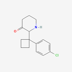 2-(1-(4-Chlorophenyl)cyclobutyl)piperidin-3-one