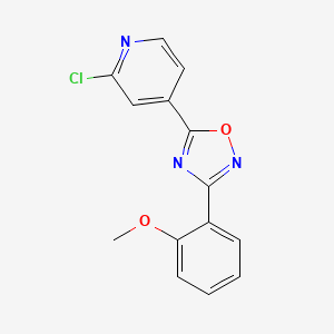 5-(2-Chloropyridin-4-yl)-3-(2-methoxyphenyl)-1,2,4-oxadiazole