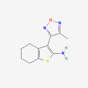 3-(4-Methyl-1,2,5-oxadiazol-3-yl)-4,5,6,7-tetrahydrobenzo[b]thiophen-2-amine