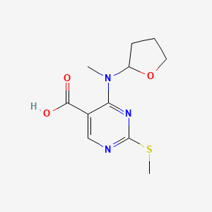 4-(Methyl(tetrahydrofuran-2-yl)amino)-2-(methylthio)pyrimidine-5-carboxylic acid