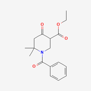 Ethyl 1-benzoyl-6,6-dimethyl-4-oxopiperidine-3-carboxylate