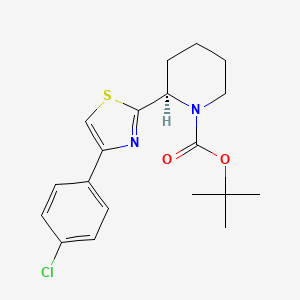 (R)-Tert-butyl 2-(4-(4-chlorophenyl)thiazol-2-YL)piperidine-1-carboxylate