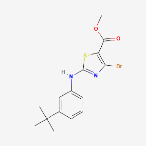 Methyl 4-bromo-2-(3-tert-butylphenylamino)thiazole-5-carboxylate