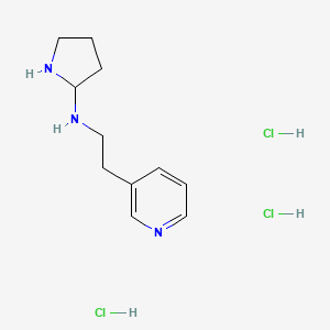 N-(2-(Pyridin-3-yl)ethyl)pyrrolidin-2-amine trihydrochloride