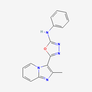 5-(2-methylimidazo[1,2-a]pyridin-3-yl)-N-phenyl-1,3,4-oxadiazol-2-amine