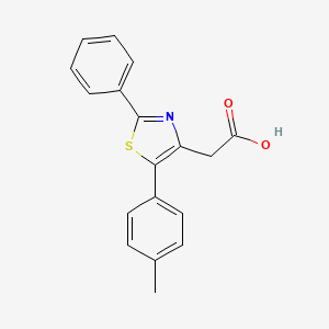 2-[5-(4-Methylphenyl)-2-phenyl-1,3-thiazol-4-yl]acetic acid