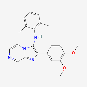 molecular formula C22H22N4O2 B1181514 2-(3,4-dimethoxyphenyl)-N-(2,6-dimethylphenyl)imidazo[1,2-a]pyrazin-3-amine 