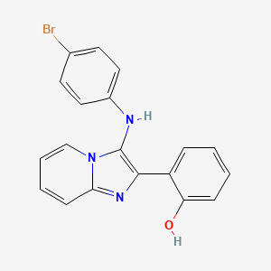 molecular formula C19H14BrN3O B1181542 2-[3-(4-Bromoanilino)imidazo[1,2-a]pyridin-2-yl]phenol 