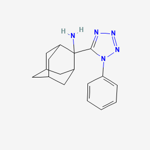 molecular formula C17H21N5 B1181568 2-(1-phenyl-1H-tetraazol-5-yl)-2-adamantanamine 
