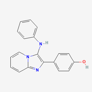 molecular formula C19H15N3O B1181571 4-(3-Anilinoimidazo[1,2-a]pyridin-2-yl)phenol 