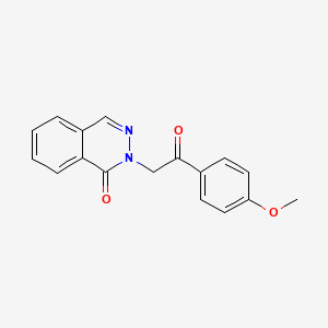 molecular formula C17H14N2O3 B1181589 2-[2-(4-methoxyphenyl)-2-oxoethyl]-1(2H)-phthalazinone 