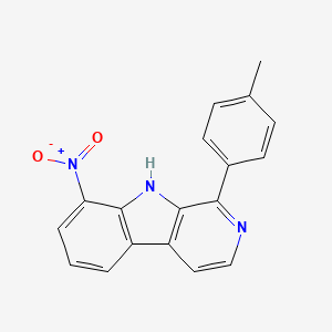 molecular formula C18H13N3O2 B1181609 1-(4-methylphenyl)-8-nitro-9H-beta-carboline 