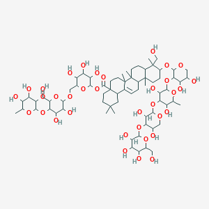 molecular formula C70H114O35 B118163 Saponin E, hupehensis CAS No. 152464-76-1