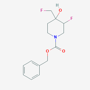 benzyl 3-fluoro-4-(fluoromethyl)-4-hydroxypiperidine-1-carboxylate