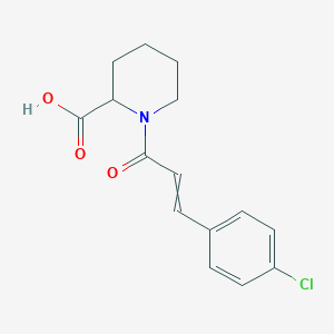 1-[3-(4-chlorophenyl)prop-2-enoyl]piperidine-2-carboxylic acid