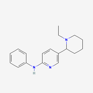 5-(1-Ethylpiperidin-2-yl)-N-phenylpyridin-2-amine