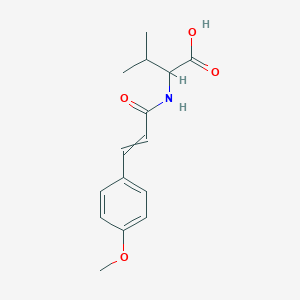 2-[3-(4-Methoxyphenyl)prop-2-enamido]-3-methylbutanoic acid