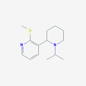 3-(1-Isopropylpiperidin-2-yl)-2-(methylthio)pyridine