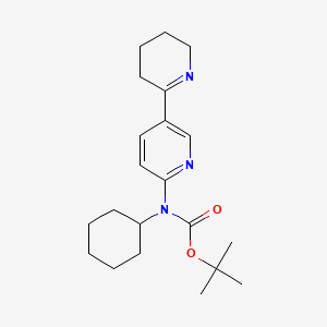 molecular formula C21H31N3O2 B11816568 tert-Butyl cyclohexyl(3,4,5,6-tetrahydro-[2,3'-bipyridin]-6'-yl)carbamate 