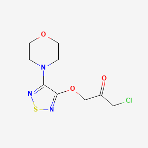 1-Chloro-3-((4-morpholino-1,2,5-thiadiazol-3-yl)oxy)propan-2-one