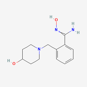 N'-hydroxy-2-[(4-hydroxypiperidin-1-yl)methyl]benzenecarboximidamide