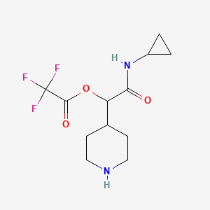 [2-(Cyclopropylamino)-2-oxo-1-piperidin-4-ylethyl] 2,2,2-trifluoroacetate