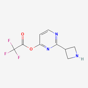 [2-(Azetidin-3-yl)pyrimidin-4-yl] 2,2,2-trifluoroacetate