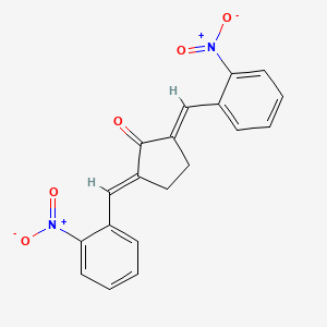 molecular formula C19H14N2O5 B1181662 2,5-Bis(2-nitrobenzylidene)cyclopentanone 