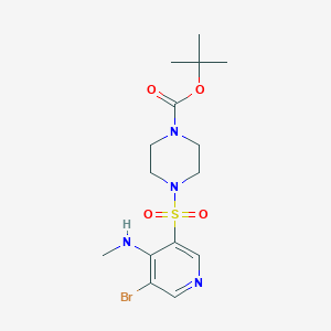 tert-Butyl 4-((5-bromo-4-(methylamino)pyridin-3-yl)sulfonyl)piperazine-1-carboxylate