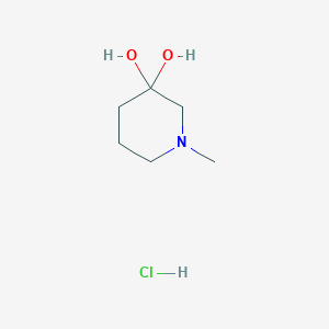 1-Methylpiperidine-3,3-diol hydrochloride