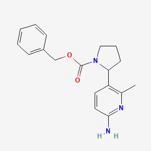 Benzyl 2-(6-amino-2-methylpyridin-3-yl)pyrrolidine-1-carboxylate