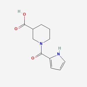 1-(1H-pyrrole-2-carbonyl)piperidine-3-carboxylic acid