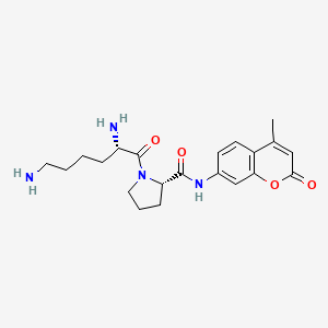 (2S)-1-[(2S)-2,6-diaminohexanoyl]-N-(4-methyl-2-oxochromen-7-yl)pyrrolidine-2-carboxamide