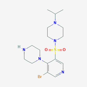 1-((5-Bromo-4-(piperazin-1-yl)pyridin-3-yl)sulfonyl)-4-isopropylpiperazine